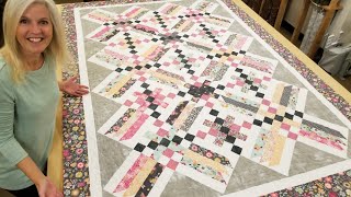 EASY ON POINT CRISS CROSS QUILT [upl. by Arraes162]