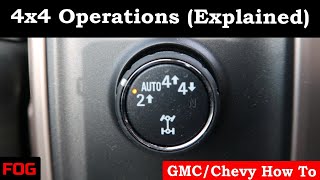 GMCChevy 4x4 Operations Explained [upl. by Marquita]