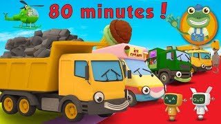 Dylan The Dump Truck and More Trucks For Kids  Geckos Garage [upl. by Atsillac745]