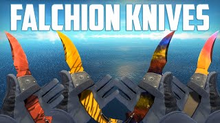 CSGO  Falchion Knives  All Skins Showcase  Все Скины Falchion Knives [upl. by Aindrea]