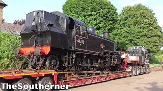 Ivatt 2MT 41312 being loaded at Alresford  Watercress Line 05062018 [upl. by Ytisahc]