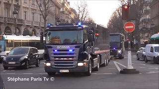 Massive convoy of police and bank trucks [upl. by Ennej404]