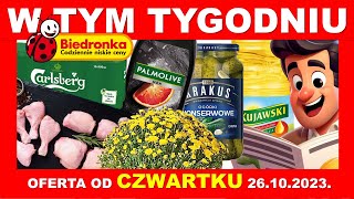 BIEDRONKA  Gazetka Promocyjna od Czwartku 26102023  Czekają w Biedronce [upl. by Trygve]