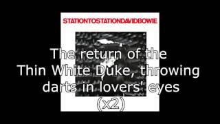 Station to Station  David Bowie  Lyrics [upl. by Halac]