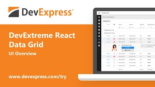 DevExtreme React Grid UI Overview [upl. by Ynetsed843]