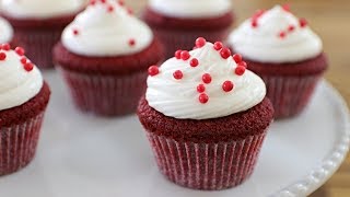 Red Velvet Cupcakes Recipe  How to Make Red Velvet Cupcakes [upl. by Alverta]