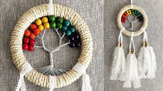 DIY Atrapasueños quotARBOL DE LA VIDAquot paso a paso  DIY Dreamcatcher quotTREE OF LIFEquot [upl. by Aikar197]