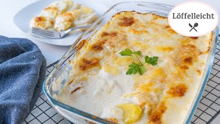 Kartoffelgratin einfach unglaublich cremig und lecker Die perfekte Beilage [upl. by Aryl]