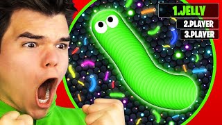 I BECAME THE LARGEST SNAKE In SLITHERIO World Record [upl. by Ofilia230]