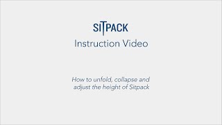 Sitpack Instruction Video [upl. by Silvie]