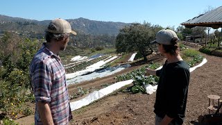 Building Terraces to Farm on a Hillside  Sage Hill Ranch Gardens [upl. by Kihtrak867]