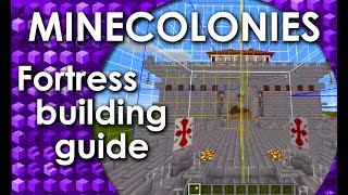 Minecolonies  Fortress building guide [upl. by Dust]