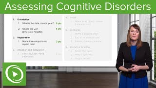 Cognitive Disorders Assessment and Testing – Psychiatry  Lecturio [upl. by Ahtela165]