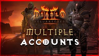 HOW TO RUN MULTIPLE ACCOUNTS  Diablo 2Resurrected multiboxing easy using process explorer [upl. by Nonnad]