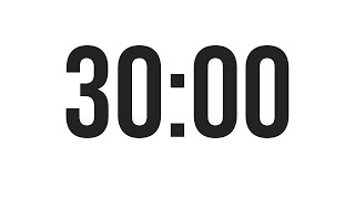 30 MINUTE TIMER  COUNTDOWN TIMER MINIMAL [upl. by Peddada]