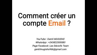 comment créer un compte Email français [upl. by Raffarty]