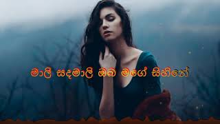 Sandamali Lyrics  Chandana Liyanarachchi [upl. by Alaikim]