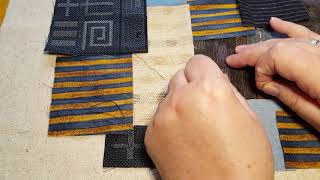 Boro Inspired Sashiko Stitching [upl. by Pathe]