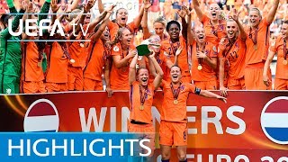 Womens EURO final highlights Netherlands v Denmark [upl. by Orit552]