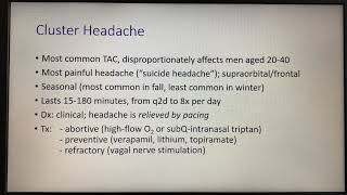 Differentiating Cluster Headaches from other Trigeminal Autonomic Cephalalgia [upl. by Onitsuaf134]