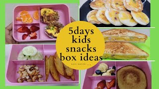 5 days kids snacks box ideas in Tamil  5 easy amp quick snacks recipe for kids  Saakshi Prakash [upl. by Neelon]