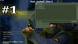 Counter Strike 16 console commands  Tutorial  1 [upl. by Ahsrats254]