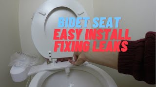 Bidet seat Easy installation Fixing Leaks amp Other Issues [upl. by Chiou261]