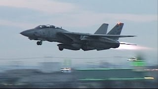 F14 TOMCAT Full Afterburner Take off 1996 Long [upl. by Odranar]