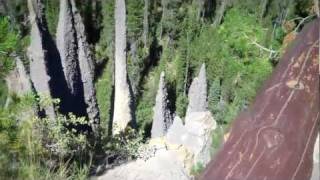 The pinnacles rock formations at Crater Lake Oregon [upl. by Htelimay]