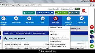 SBI INB Online Transfer of Savings accountVideo created in August 2017 [upl. by Annirak817]