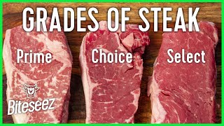 Beef Grades Explained  Select vs Choice vs Prime Steaks [upl. by Streeto]