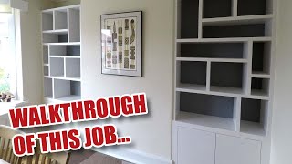 Making Random Design Alcove Shelving  Full Walkthrough [upl. by Barnebas892]