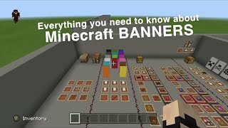 Minecraft Banners EVERYTHING you need to know Bedrock Edition [upl. by Fasta]