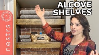 How to Build Alcove Shelves  Nestrs [upl. by Gibrian647]