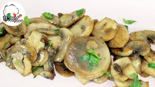 Funghi champignon trifolati facili in padella  Foodvlogger [upl. by Follansbee]