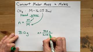 Convert Molar Mass to Moles 2021 [upl. by Gorden963]