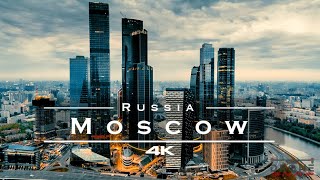 Moscow Russia 🇷🇺  by drone 4K [upl. by Ennaej774]