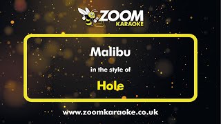 Hole  Malibu  Karaoke Version from Zoom Karaoke [upl. by Maxa]