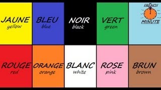 Learn French with Jublie2  French Colors The French Minute [upl. by Yraunaj]