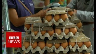 Venezuela crisis the view from Caracas farmers market  BBC News [upl. by Dnalerb360]