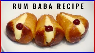 RUM BABA Original Italian Recipe with Pastry Cream [upl. by Atteras]