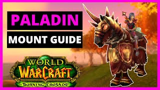 TBC Blood Elf Paladin Epic Mount Guide  Summon Thalassian Charger [upl. by Stinson]