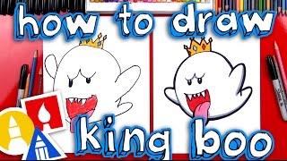 How To Draw King Boo From Mario [upl. by Buerger376]