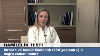 İdrarda ve kanda hamilelik testi yapmak için doğru zaman nedir [upl. by Nylsej]