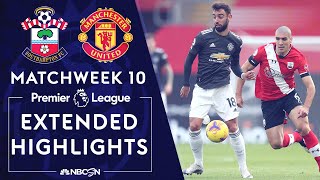 Southampton v Manchester United  PREMIER LEAGUE HIGHLIGHTS  11292020  NBC Sports [upl. by Yecart]