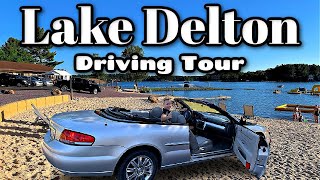 Wisconsin Dells  A Drive Around Lake Delton in 4K [upl. by Johm339]