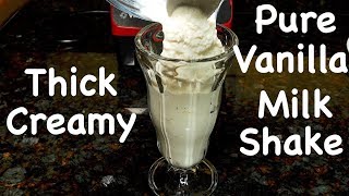 Perfect Vanilla Milkshake Recipe [upl. by Siusan233]