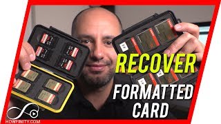 How to Recover DELETED Files From a Formatted SD or CF cardsRecover VideoAudioPhotosData [upl. by Sucramaj362]