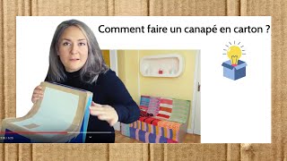 Comment fabriquer un canapé en carton [upl. by Cory682]