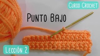 Crochet para principiantes punto bajo [upl. by Zobkiw]